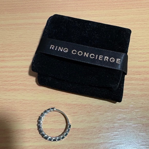 PETITE EMERALD CUT LONDON BLUE TOPAZ RING - Picture 5 of 5